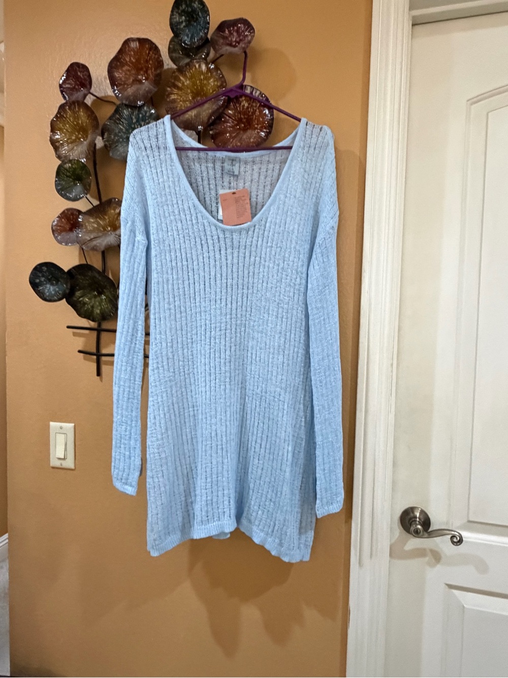 Shade & Shore  Scoop Neck Knit Cover Up Top